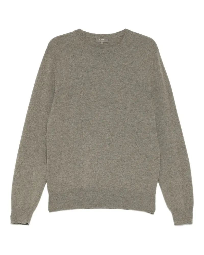 N.Peal Oxford Pullover mit rundem Ausschnitt - Grau Grau