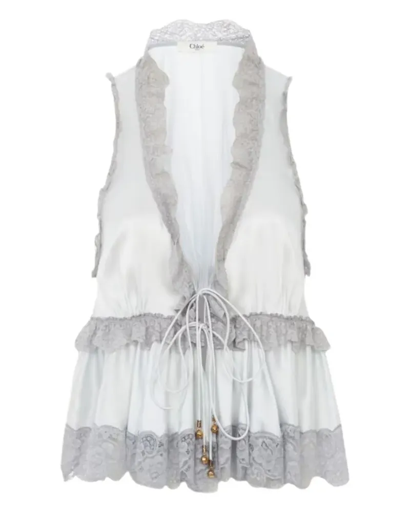 Chloé Ärmelloses Top - Grau Grau