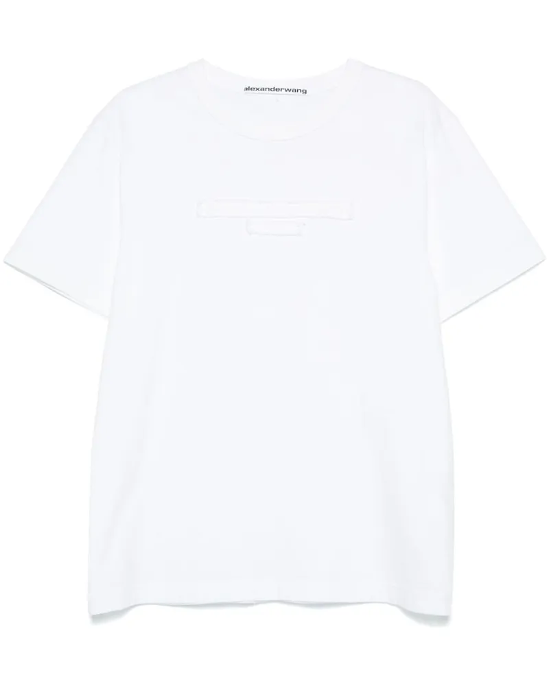 Alexander Wang T-Shirt mit Logo-Prägung - Weiß Weiß