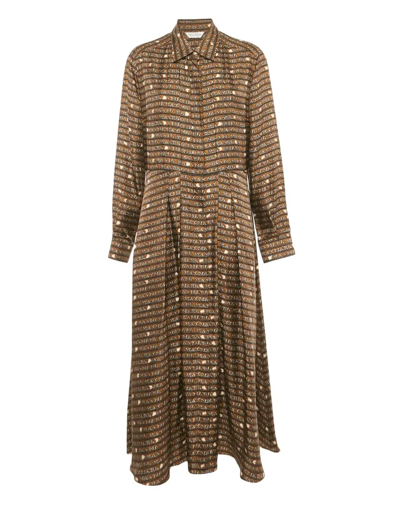Max Mara Emmy printed silk midi dress - Braun Braun