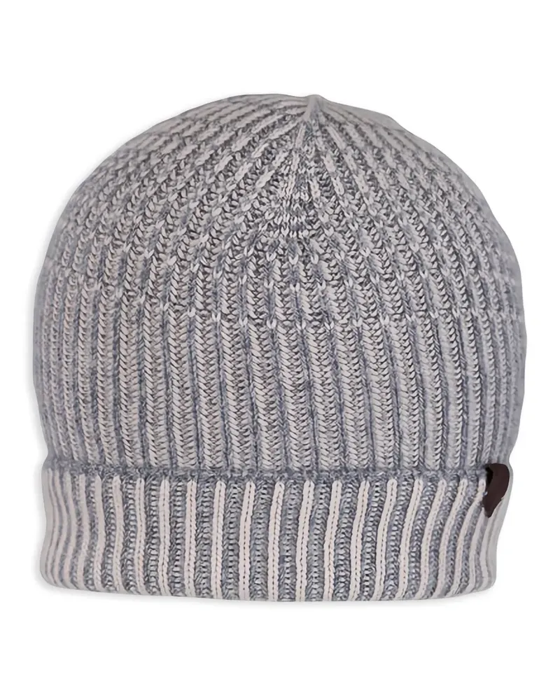 Maurizio Baldassari Gerippte Beanie - Grau Grau