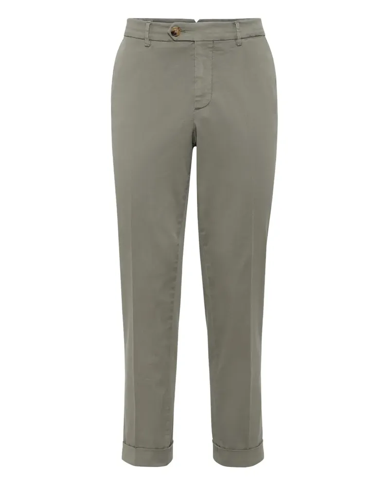 Brunello Cucinelli Klassische Cropped-Chino - Grün Grün