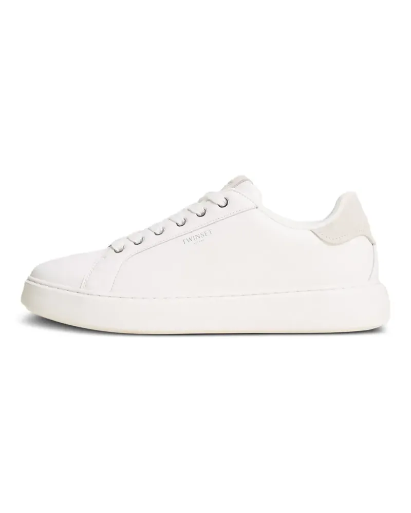 Twin-Set leather trainers - Weiß Weiß
