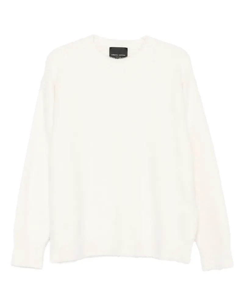 Roberto Collina Pullover mit rundem Ausschnitt - Weiß Weiß