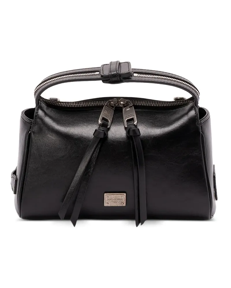 Dolce & Gabbana zip-fastening leather tote bag - Schwarz Schwarz