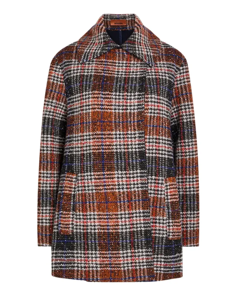 Missoni check coat - Orange Orange