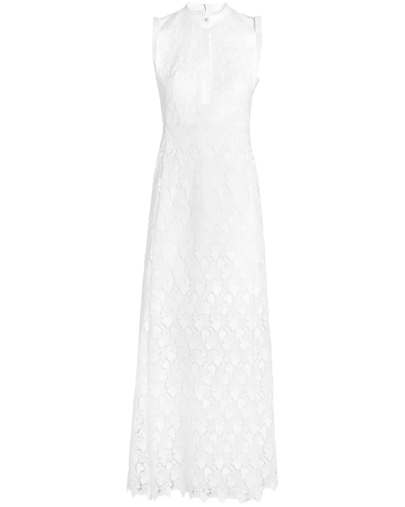 Giambattista Valli Makramee-Maxikleid - Weiß Weiß