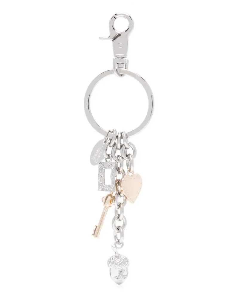 Vivienne Westwood Schlüsselanhänger mit Anhänger - Silber Silber