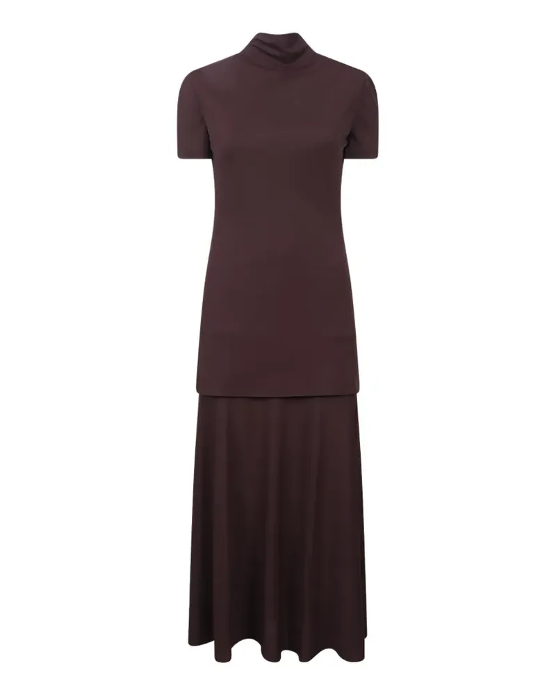 Jil Sander roll-neck maxi dress - Braun Braun