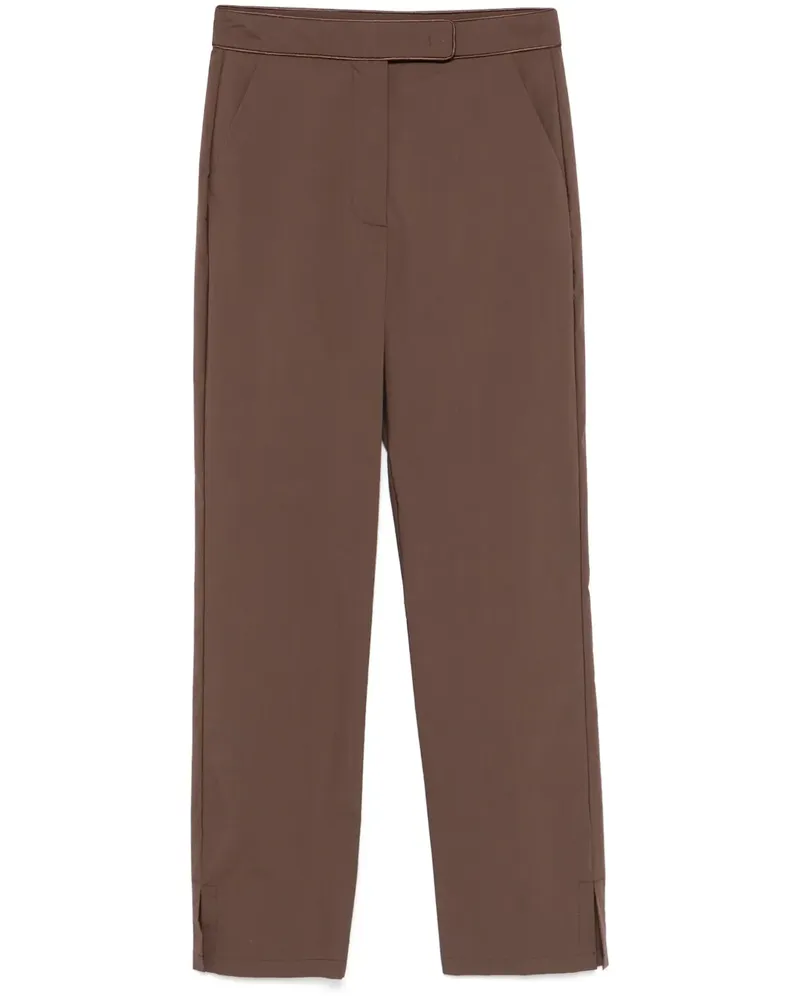 Patrizia Pepe Hose mit Schlitzen - Braun Braun