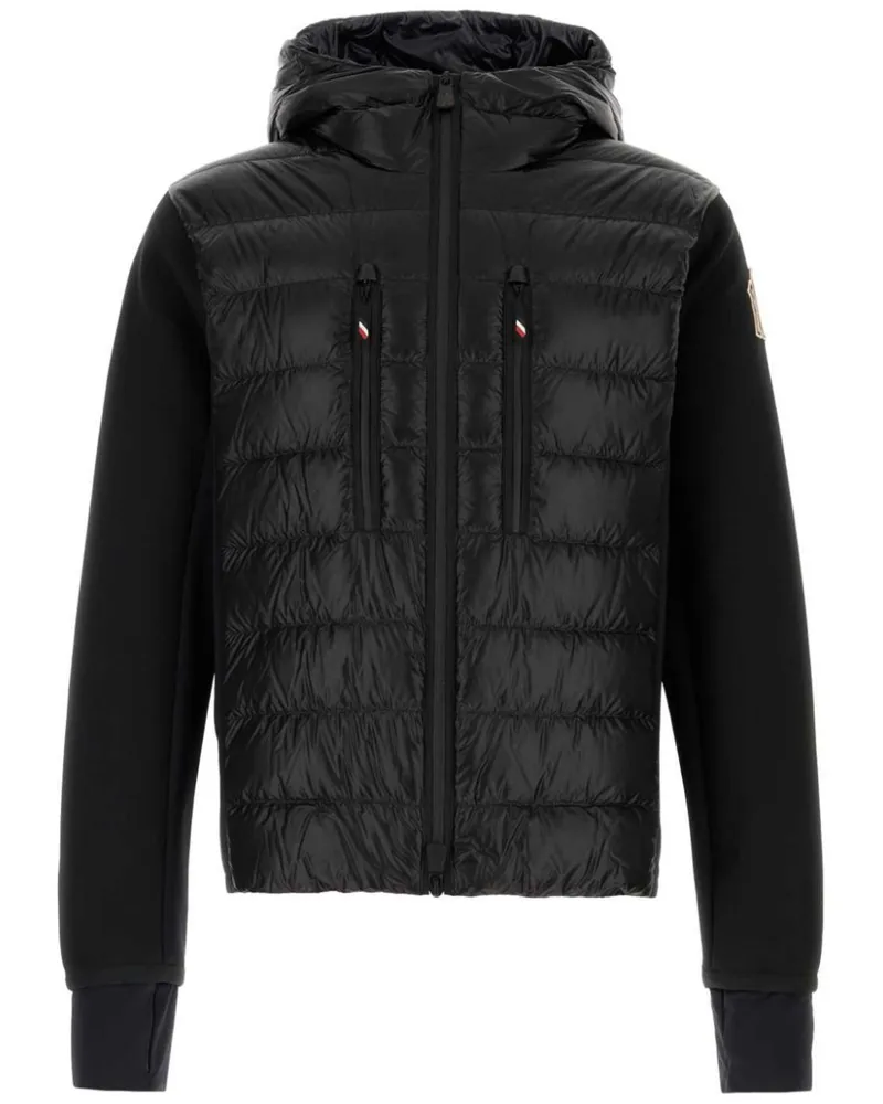 Moncler Jacke mit Dauneneinsätzen - Schwarz Schwarz