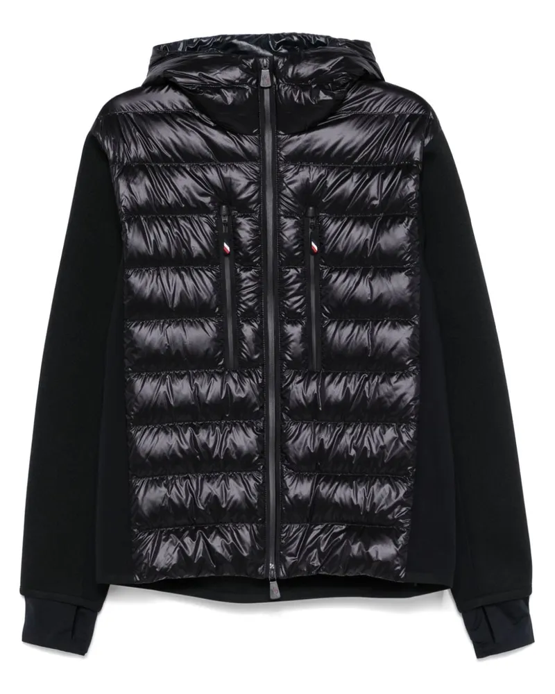 Moncler Jacke mit Dauneneinsätzen - Schwarz Schwarz