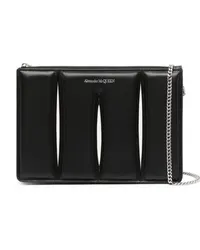 Alexander McQueen The Slash Clutch Schwarz