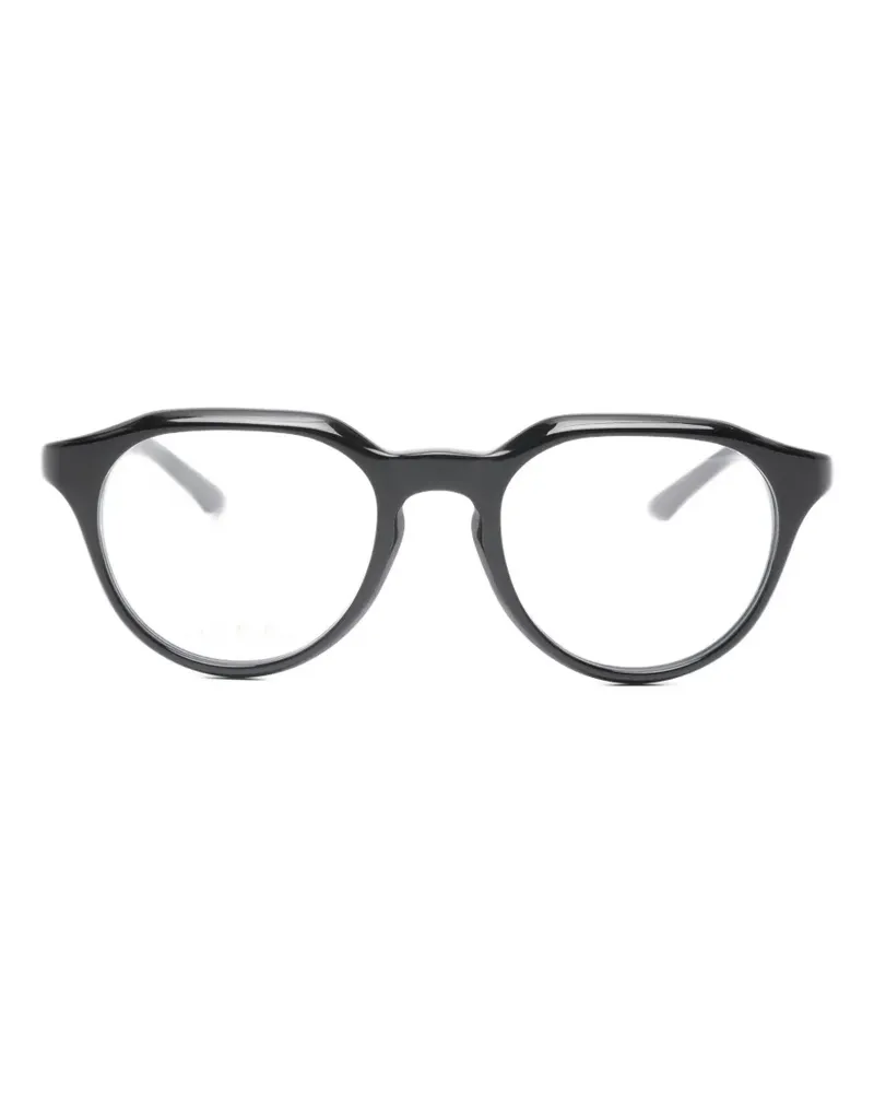 Gucci Brille mit rundem Gestell - Schwarz Schwarz