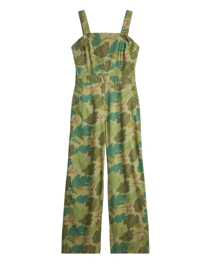 Ralph Lauren Geknöpfter Camouflage-Jumpsuit - Grün Grün