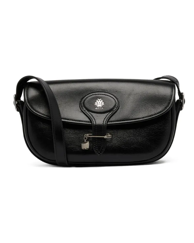Bally Umhängetasche mit Logo-Schild - Schwarz Schwarz