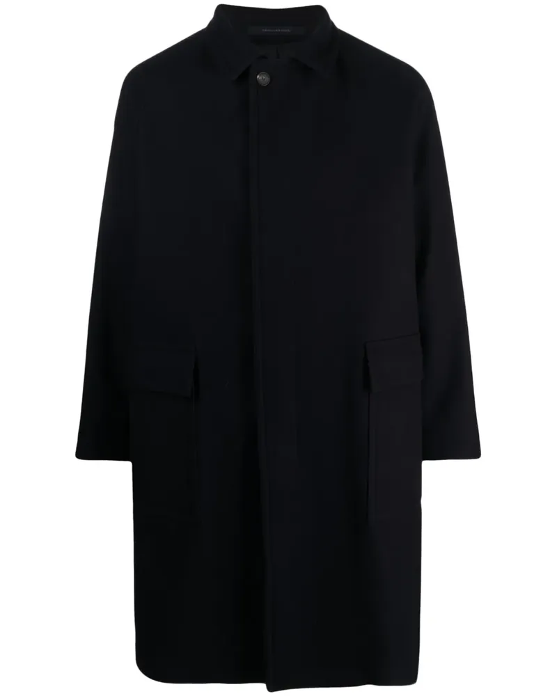 Tagliatore Einreihiger Mantel - Blau Blau
