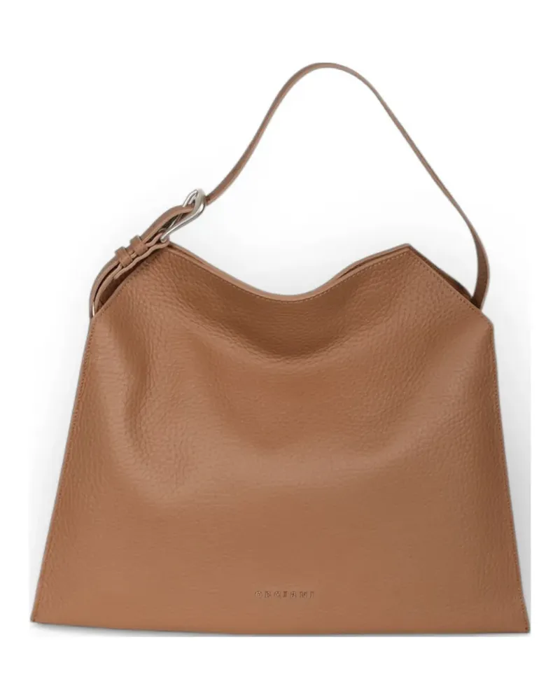 Orciani medium Trinity tote bag - Braun Braun