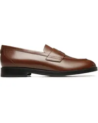 Bally Loafer mit Logo-Schild Braun