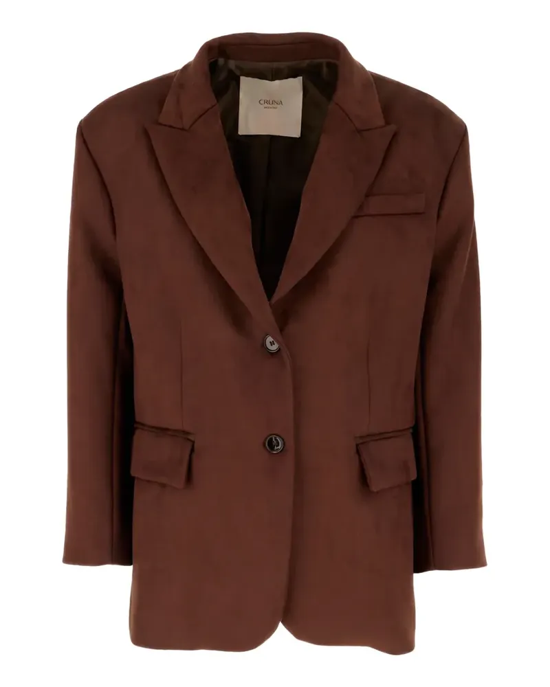 CRUNA Monia Blazer mit fallendem Revers - Braun Braun