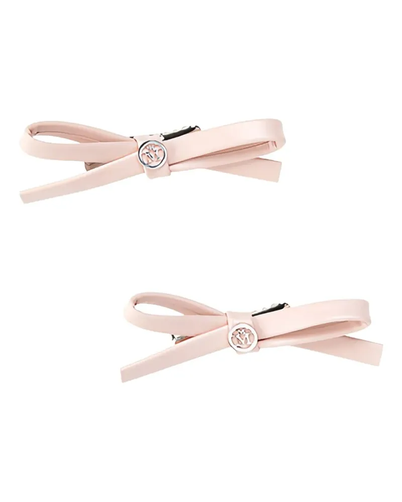 Maison Michel Haarspangen mit Schleife - Rosa Rosa