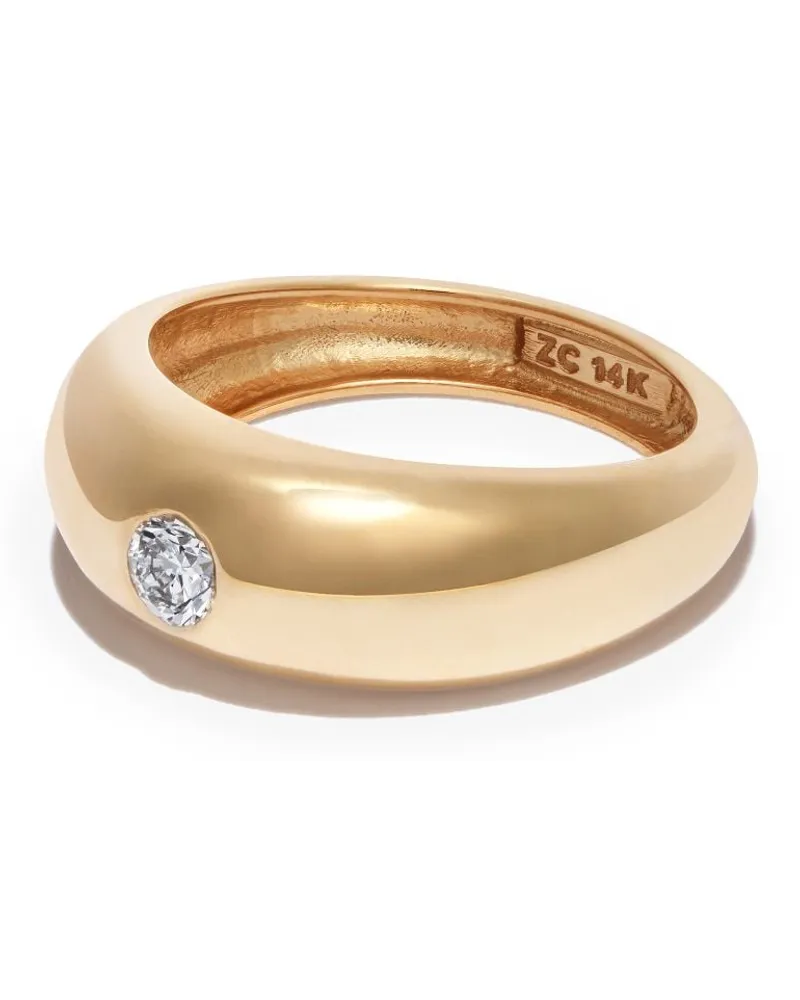 ZOË CHICCO 14kt Gelbgoldring mit Diamanten Gold