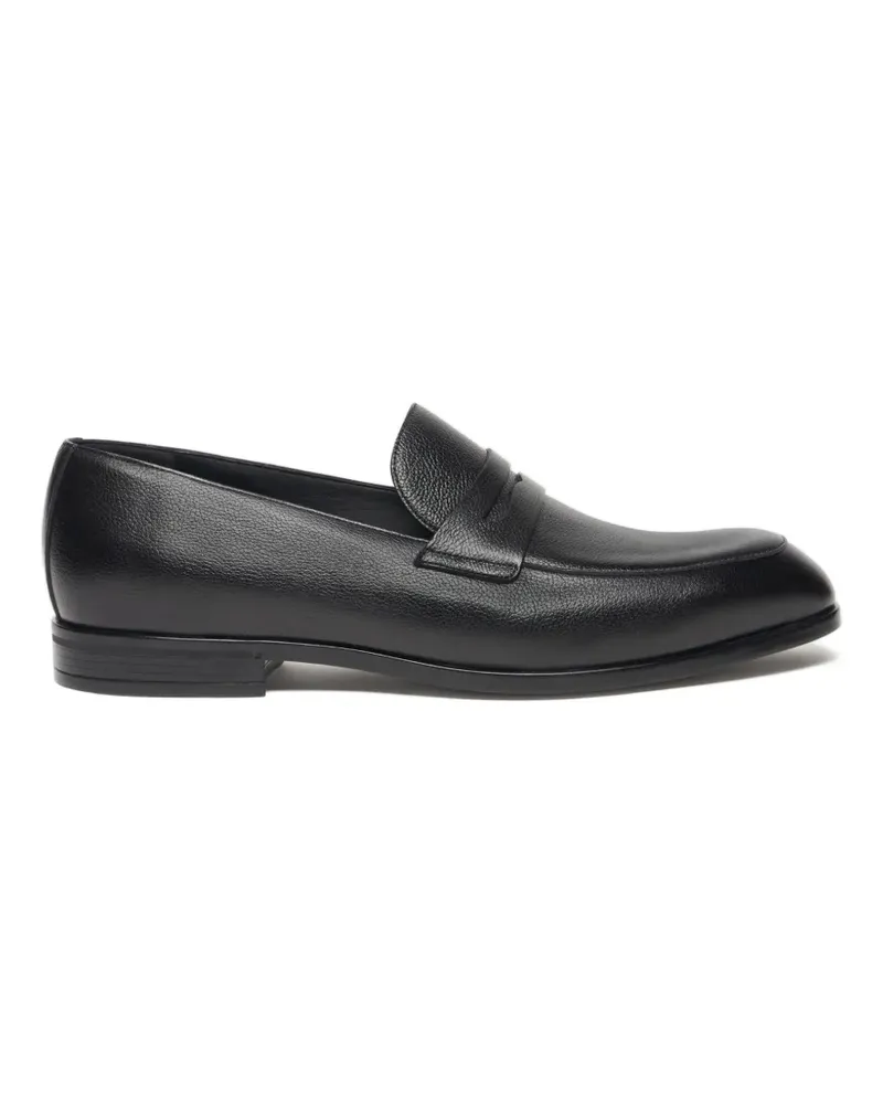 Bally Onizy grained leather loafers - Schwarz Schwarz