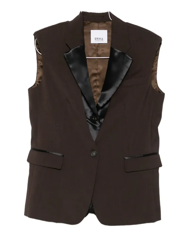 Erika Cavallini notch-lapel waistcoat - Braun Braun