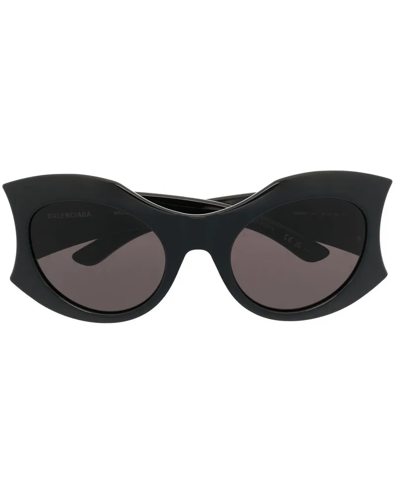 Balenciaga Hourglass Cat-Eye-Sonnenbrille - Schwarz Schwarz