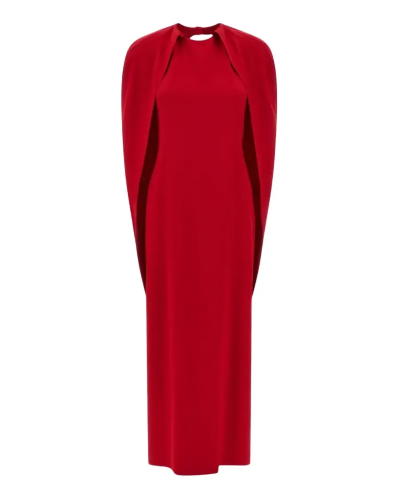 Alberta Ferretti cape maxi dress - Rot Rot
