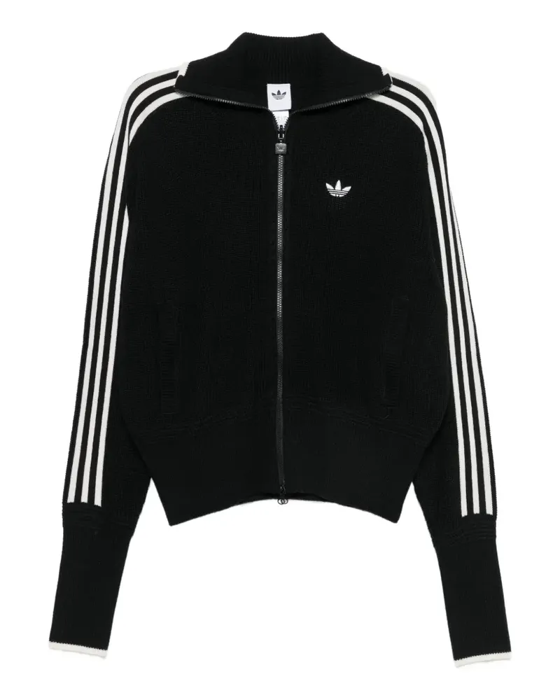 adidas Cardigan mit Streifen - Schwarz Schwarz