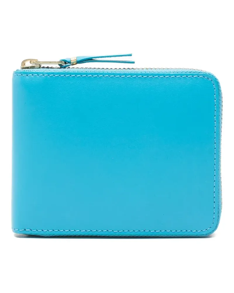 Comme des Garçons zip leather wallet - Blau Blau