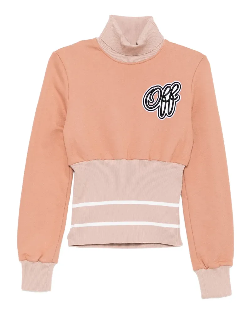 OFF-WHITE Geripptes Cheerleader Sweatshirt - Rosa Rosa