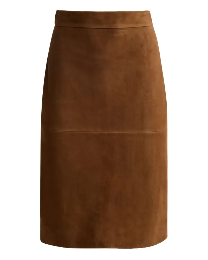 ST. JOHN Andi Midirock aus Wildleder - Braun Braun