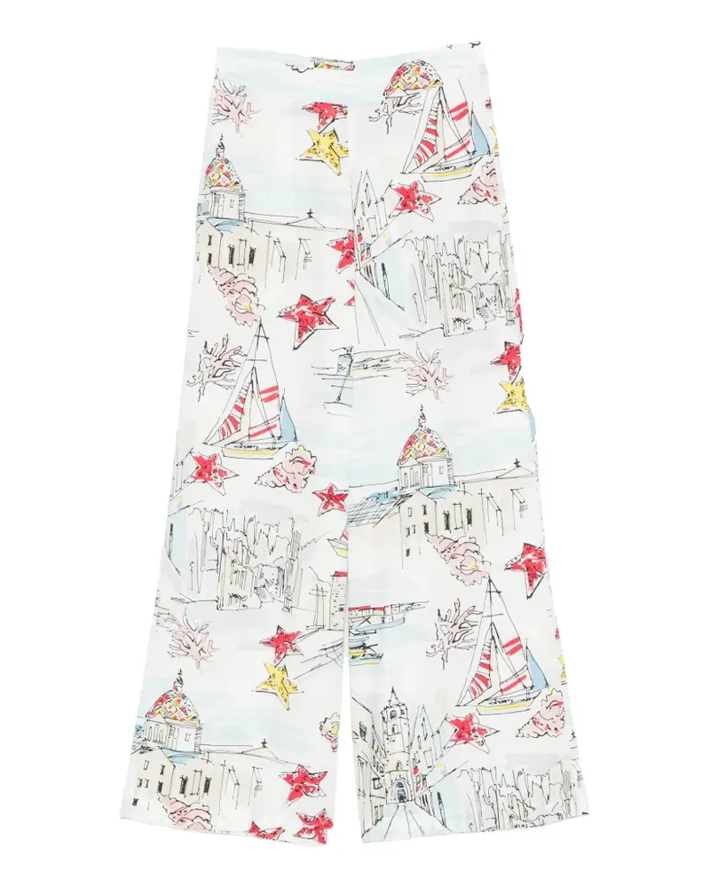 Antonio Marras patterned trousers - Weiß Weiß