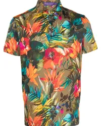 Ralph Lauren Poloshirt mit Blumen-Print Braun