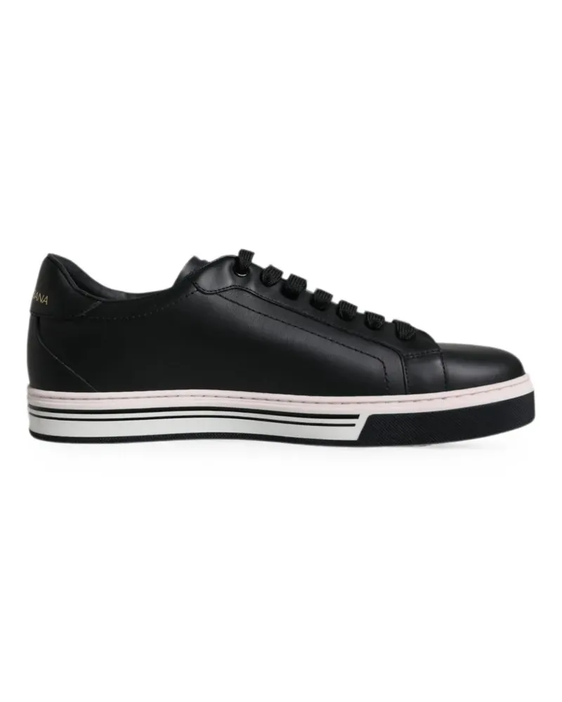 Dolce & Gabbana Sneakers mit Logo-Patch - Schwarz Schwarz