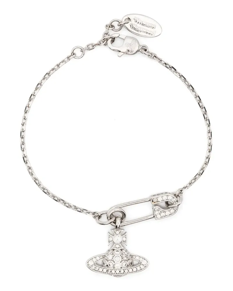 Vivienne Westwood Lucrece Armband mit Orb-Schild - Silber Silber