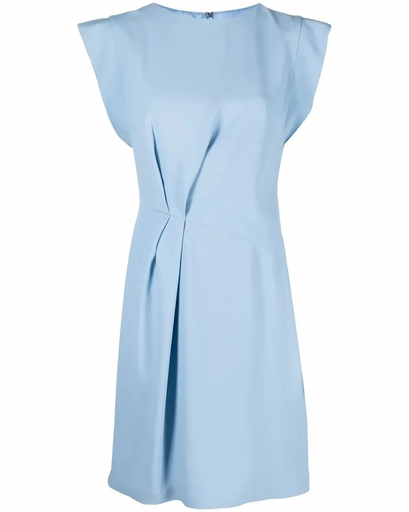 Alberta Ferretti Gerafftes Minikleid - Blau Blau