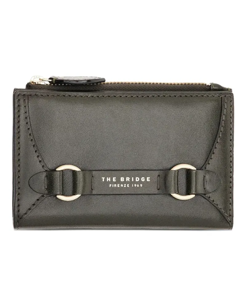 The Bridge logo-print leather wallet - Schwarz Schwarz