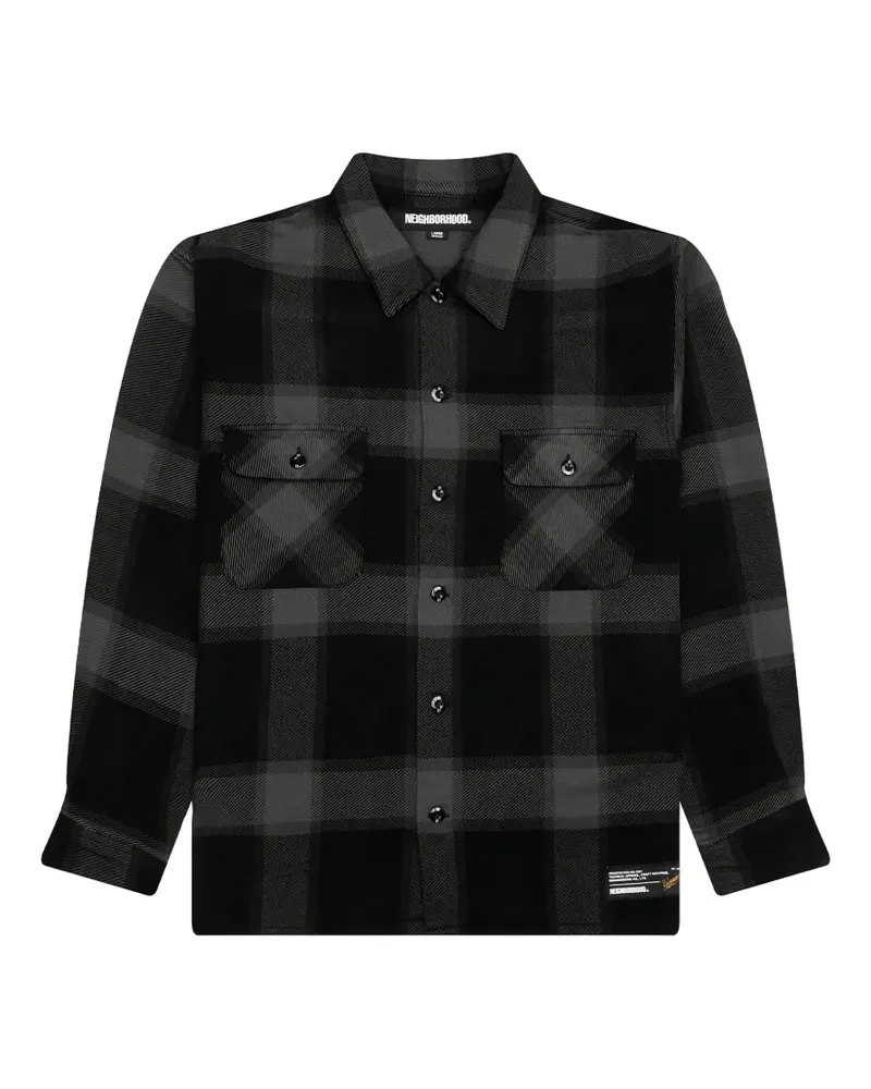 Neighborhood buffalo check shirt - Schwarz Schwarz