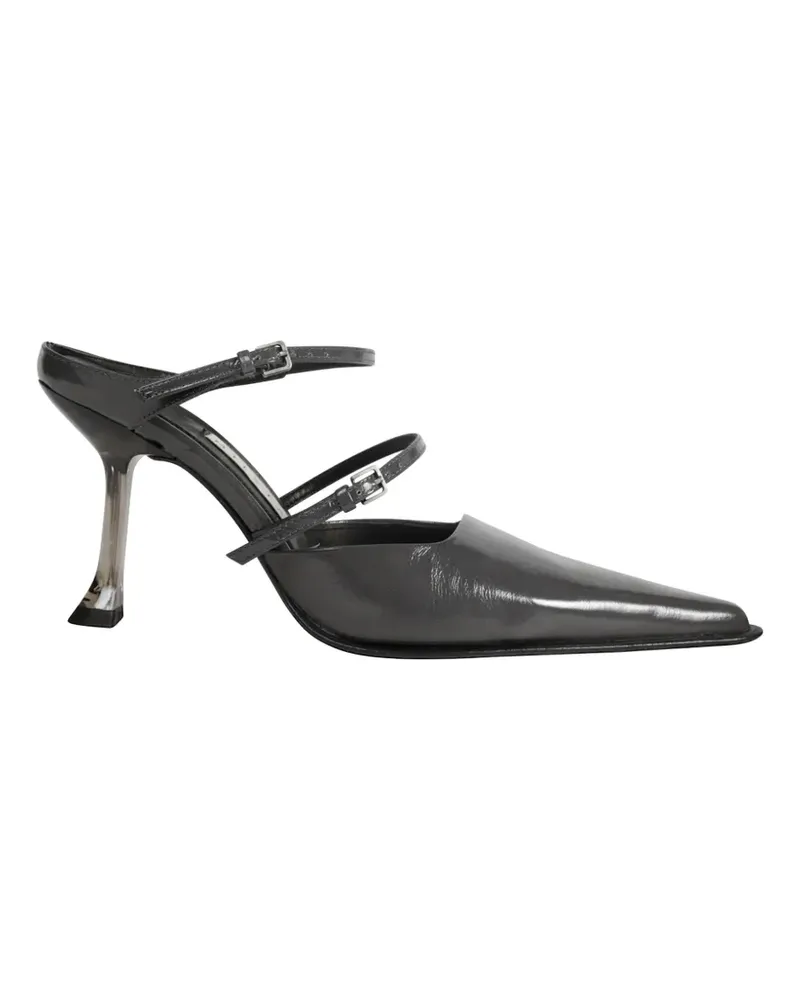 Miista Shari leather mules - Grau Grau