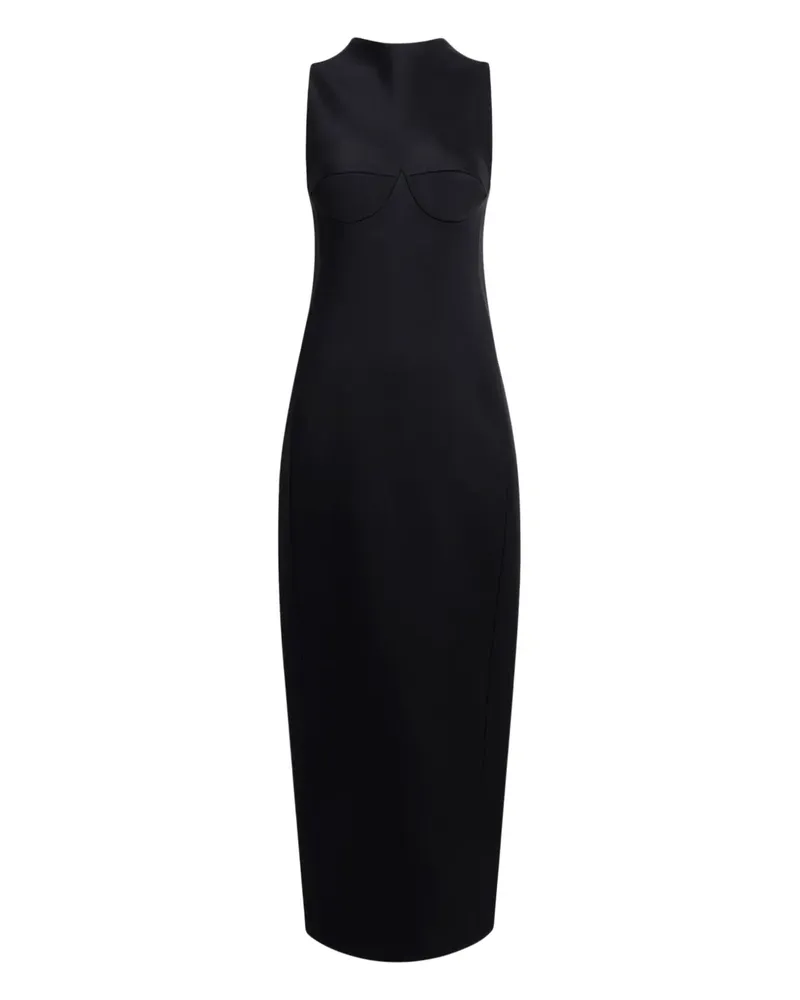KHAITE Shoshanna Maxikleid mit Bustier-Form - Schwarz Schwarz