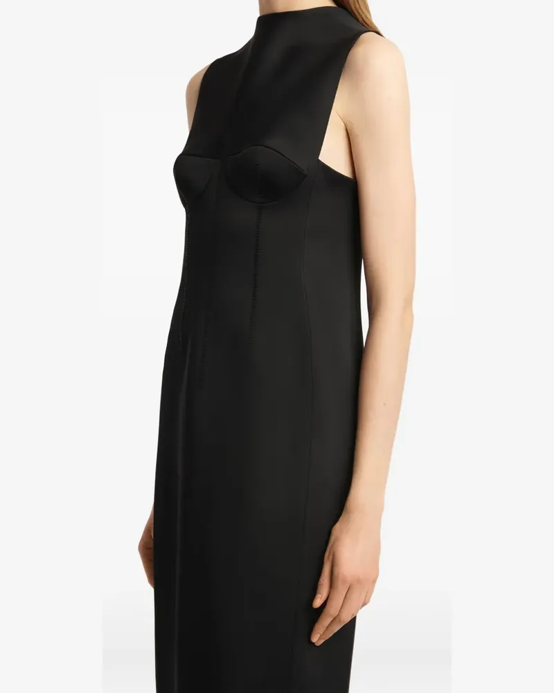 KHAITE Shoshanna Maxikleid mit Bustier-Form - Schwarz Schwarz
