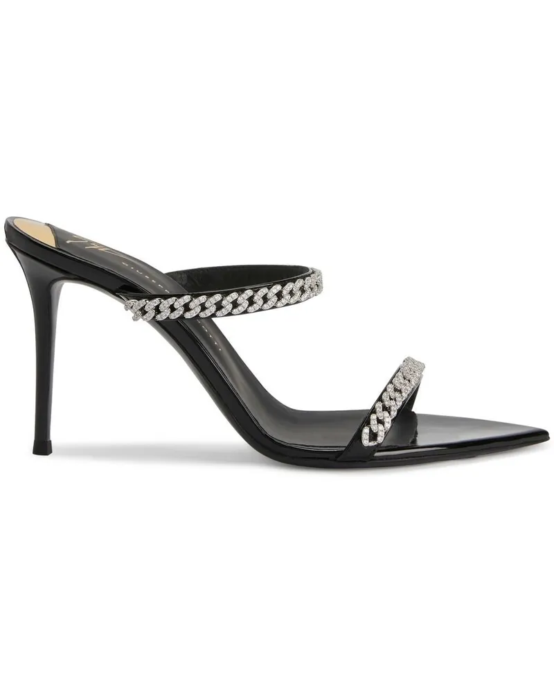 Giuseppe Zanotti Intriigo String Sandalen 90mm - Schwarz Schwarz