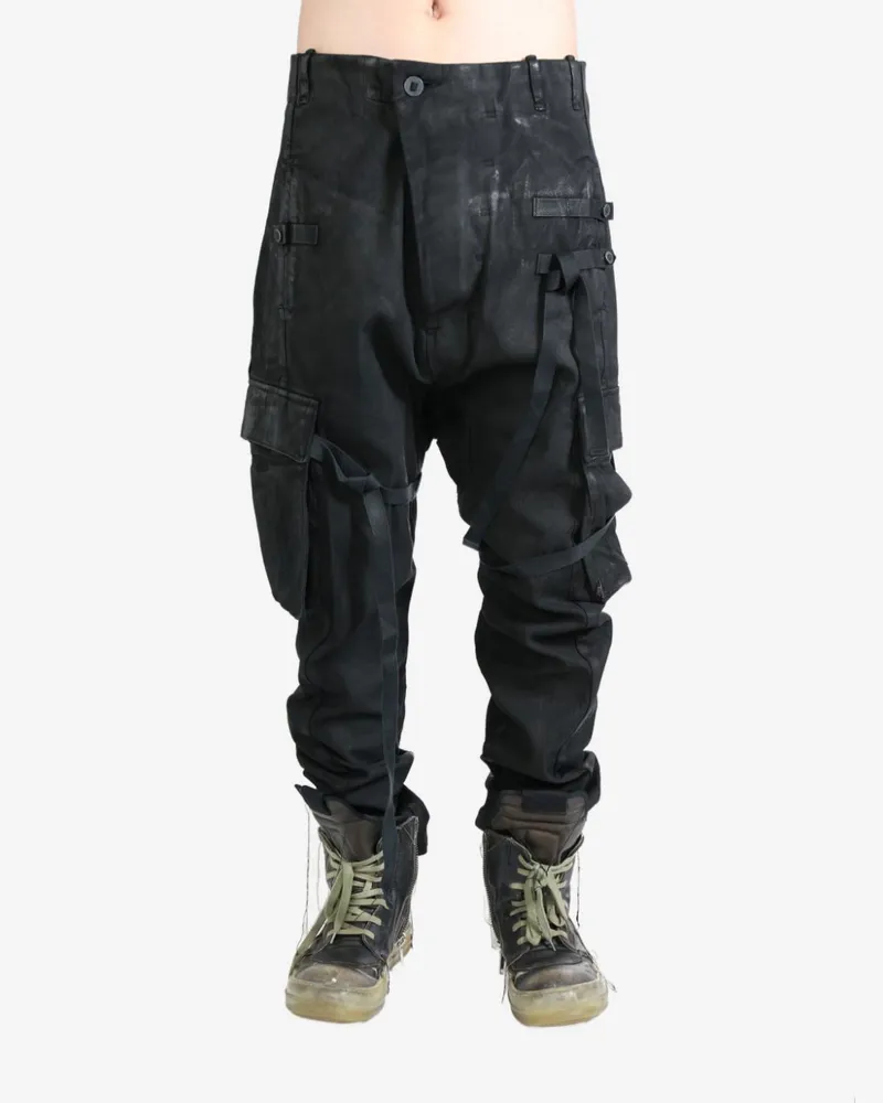 Boris Bidjan Saberi cargo trousers - Schwarz Schwarz