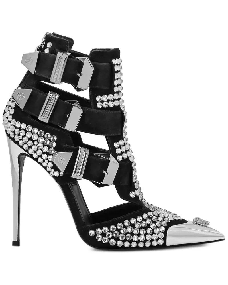 Philipp Plein Skull Pumps 120mm - Silber Silber