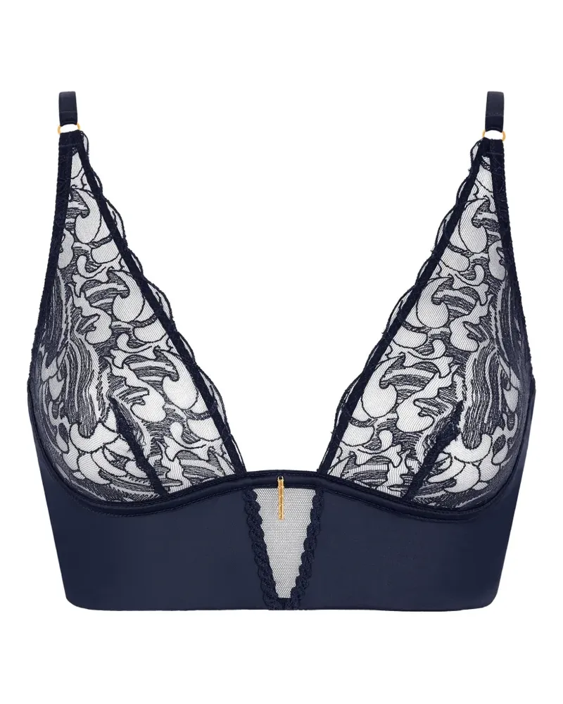 Aubade Satin Memories Triangel-Bralette - Blau Blau