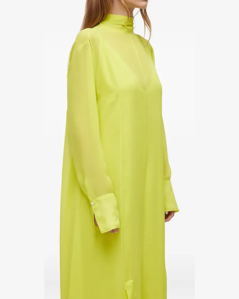 Osklen high-neck long dress - Gelb Gelb