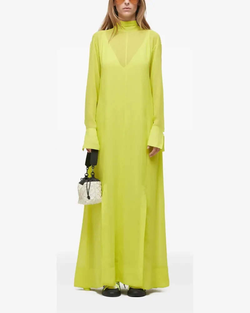 Osklen Kleid mit Stehkragen - Gelb Gelb